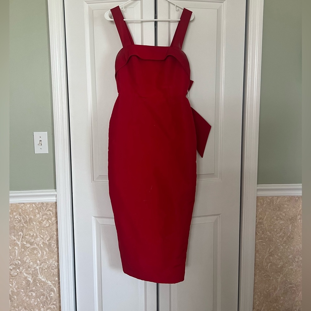 Alexia Maria - Laura Silk Faille Midi Dress
